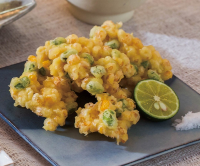 Deep-fried Corn and Edamame (Kakiage)