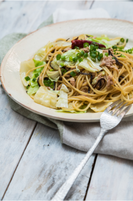 Cabbage and Tuna, Sesame Oil Peperoncino